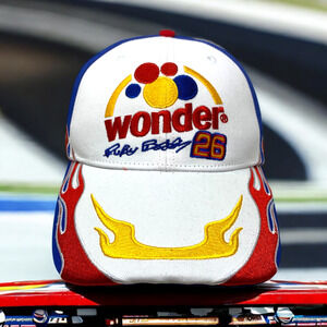 Wonder White, Red & Yellow Racing Cap - Wonder
